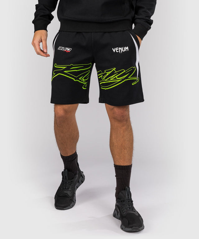 Shorts Venum x Bud Racing – Noir/Blanc/Vert citron