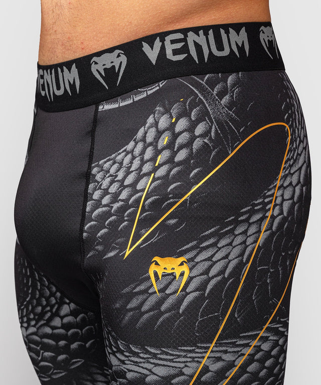Shorts de compression & spats Venum Matupa – Noir/Gris/Or