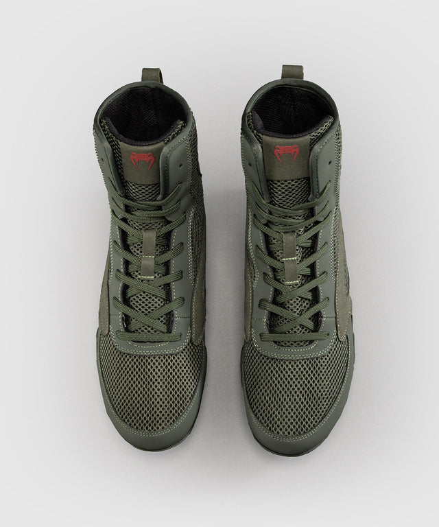 Scarpe da boxe Venum Contender – Kaki/Rosso
