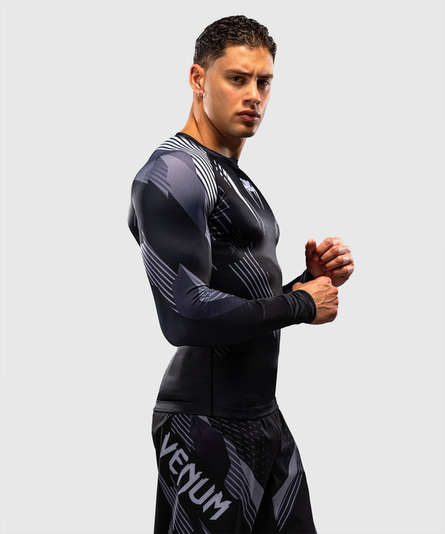 Venum Rashguard No-Gi 6.0 Lange Ärmel – Schwarz/Weiß