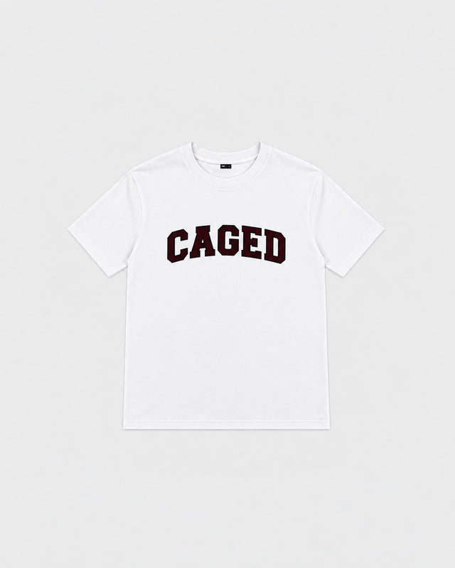 Triko Caged Varsity – Bílé