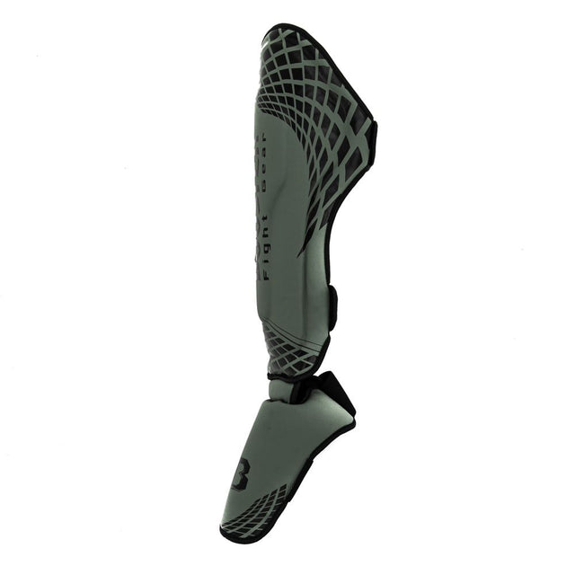 Booster Kickboxing Shin Guards BFG Cube - Khaki Green/Black