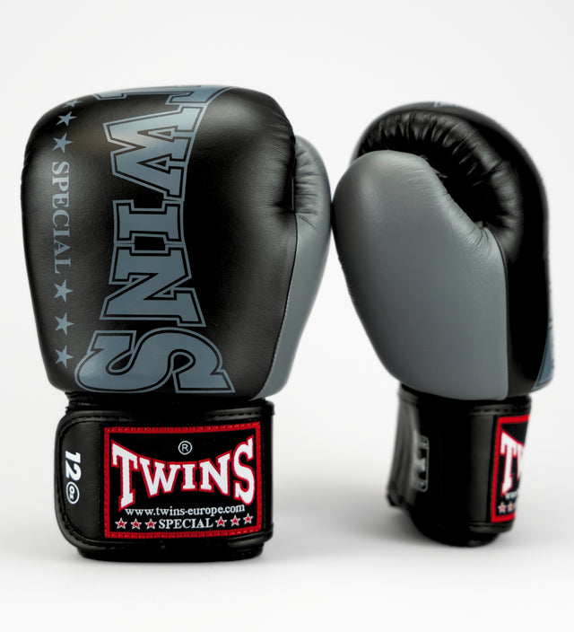 Gants de boxe Twins BGVL8 – Noir/Gris
