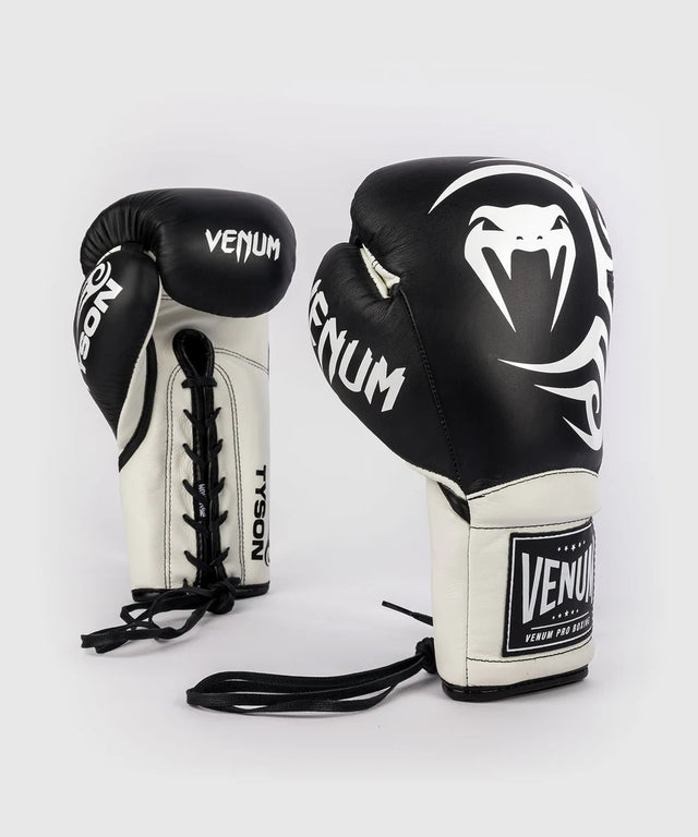 Venum x Mike Tyson Boxing gloves Giant 2.0 Pro with lace closure – Black/White