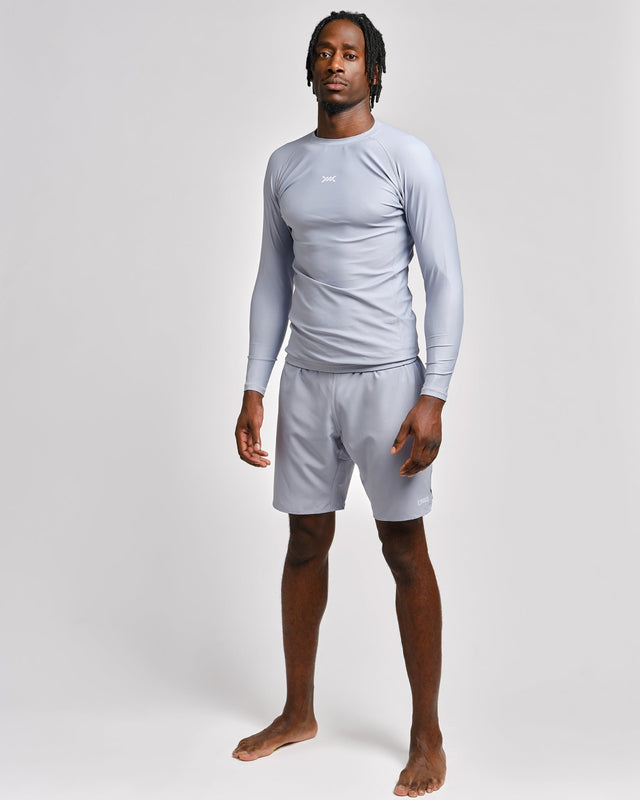Rashguard Caged Tactical Manga Comprida – Cinzento Gunmetal