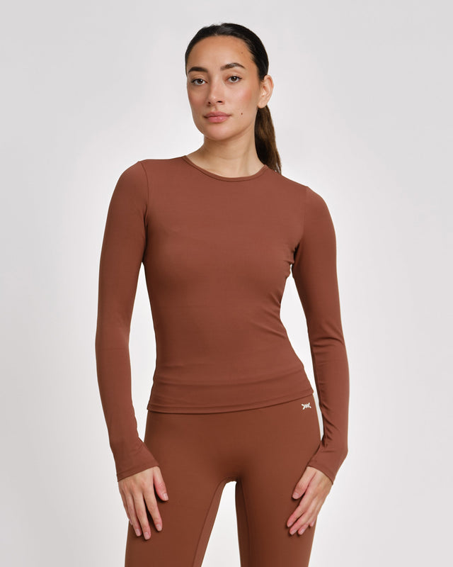 Caged Aspire Long Sleeves - Mocha