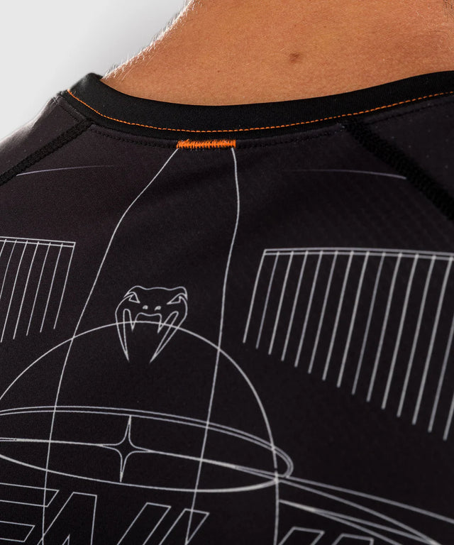 Rashguard Venum Eclipse cu mâneci scurte – Negru