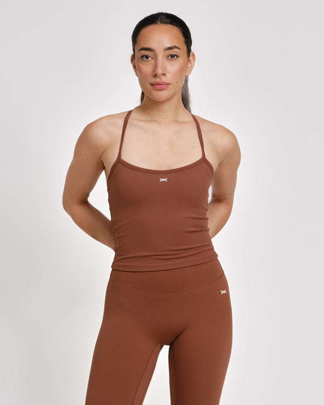 Caged Tank Top Aspire - Mocha