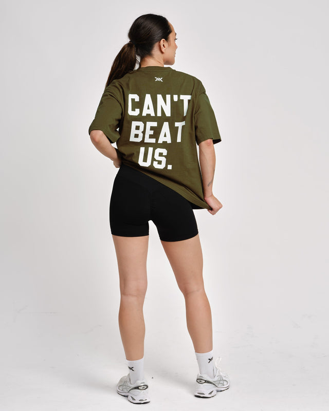 Caged T-Shirt 'CBU' - Kaki Groen vrouw