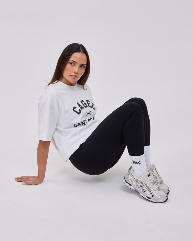 Caged Club T-shirt - Wit