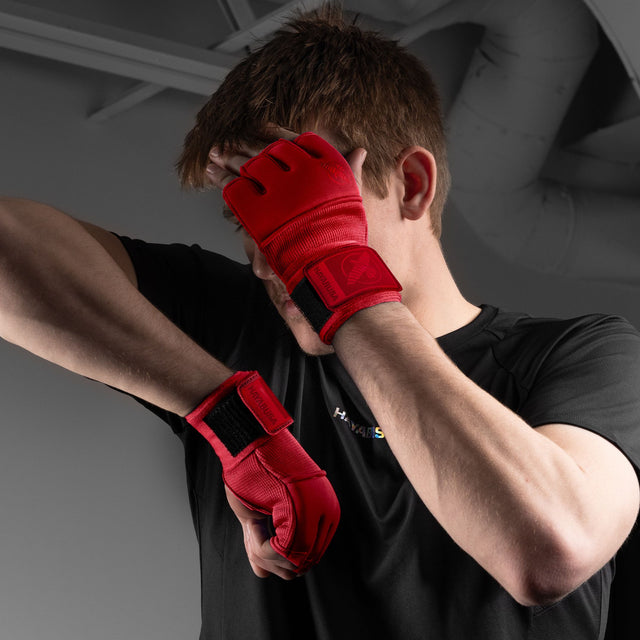 Bandaże bokserskie Hayabusa Deluxe Quick – Czerwone