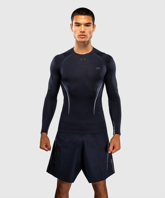 Venum Rashguard G-Core Long Sleeves – Navy/White