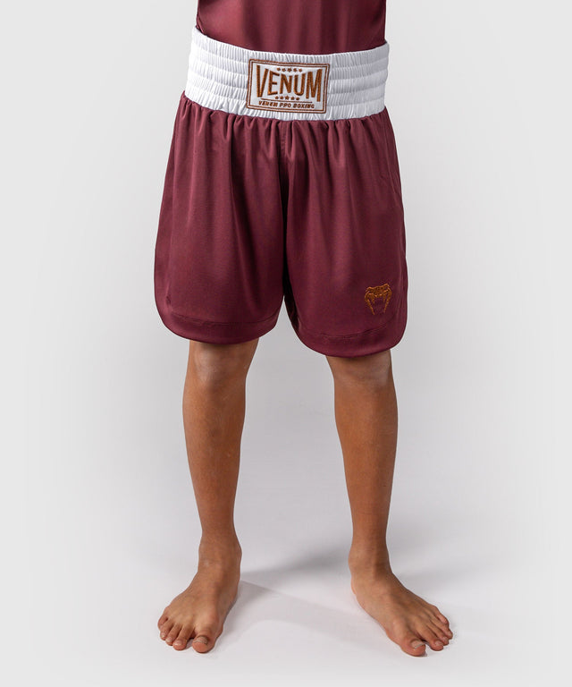 Pantaloni scurți de box Venum Classic – Copii – Bordeaux