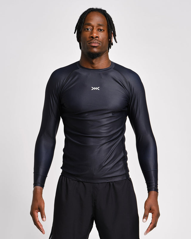Rashguard Caged Tactical Maniche Lunghe – Nero