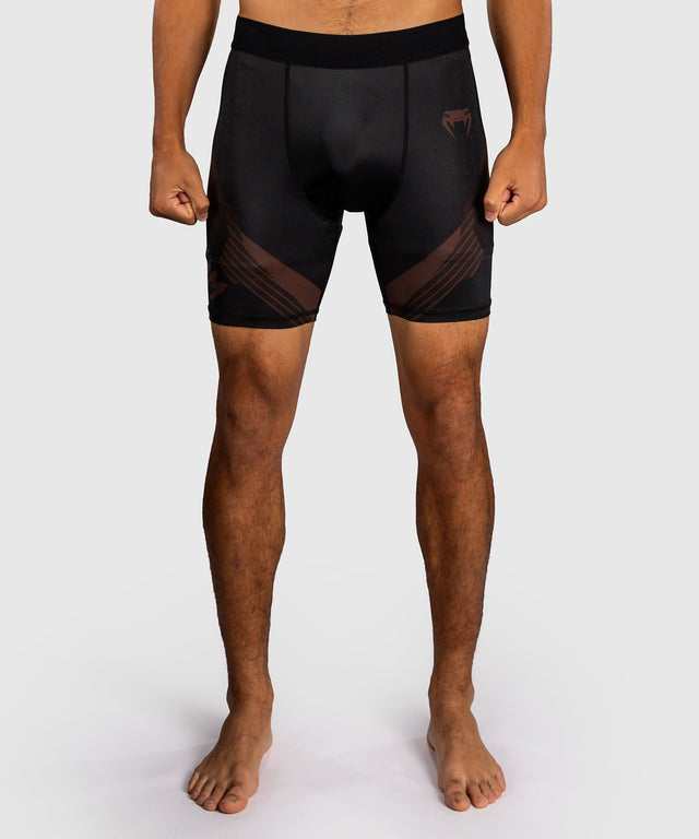 Pantaloncini a compressione Venum No-Gi 6.0 – Nero/Marrone