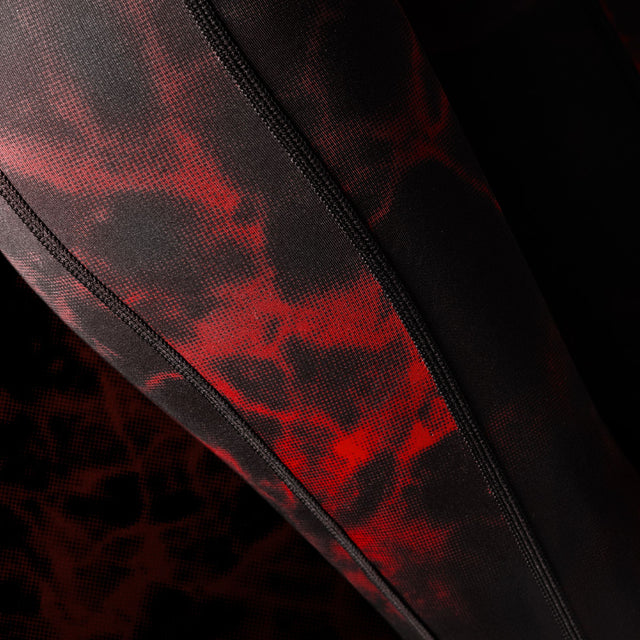 Leggings de BJJ Hayabusa x UFC para mujer – Negro/Rojo
