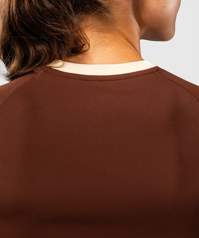 Venum Viper Rashguard korta ärmar för damer - Brun