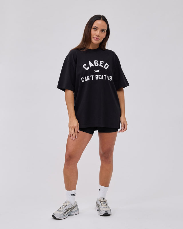T-shirt Caged Club – Nero