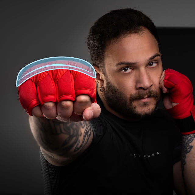 Bende da boxe Hayabusa Knuckle Guard – Rosso