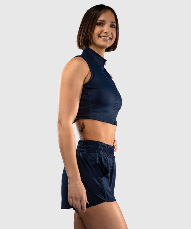 Canotta Venum Sculpt Shape da donna – Blu marino