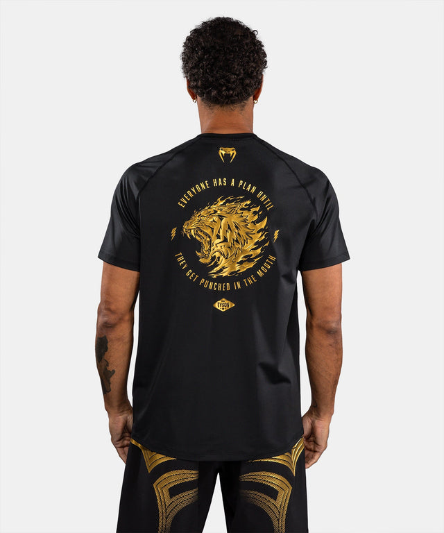 Venum x Mike Tyson T-Shirt Tiger Dry Tech – Nero/Oro