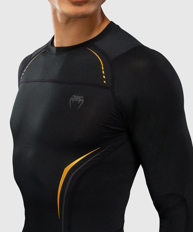 Venum Rashguard G-Core Långärmad – Svart/Guld