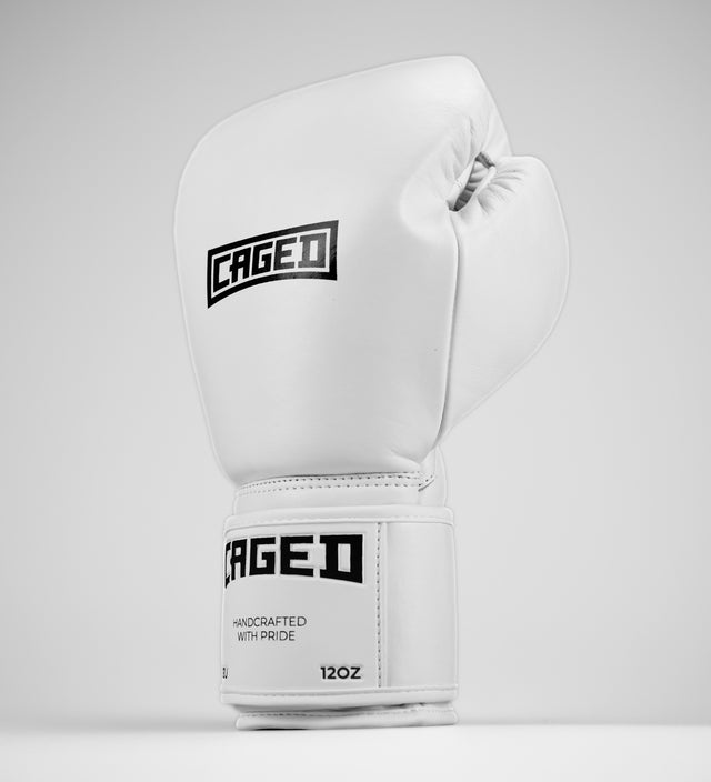 Boxerské rukavice Caged X Series – Bílé/Černé