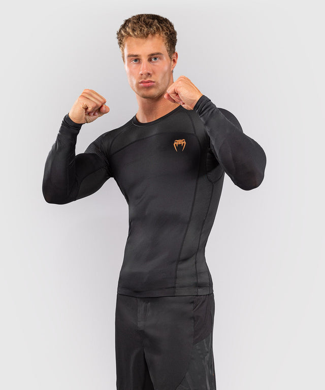 Rashguard Venum G-Fit Revolution Manica Lunga – Nero/Rame