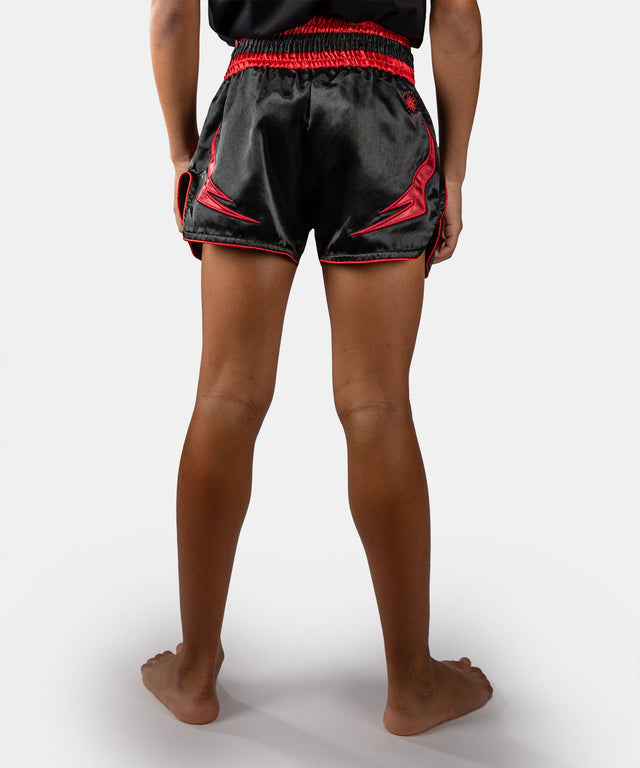 Muay Thai trenky Venum Attack – Dětské – Černé/Červené