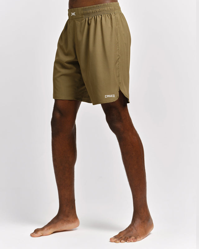 Pantaloni scurți MMA Caged Tactical – Verde militar