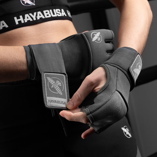 Bandaje de box Hayabusa Deluxe Quick – Gri