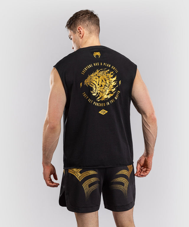 Venum x Mike Tyson T-shirt Tiger sans manches – Noir/Or