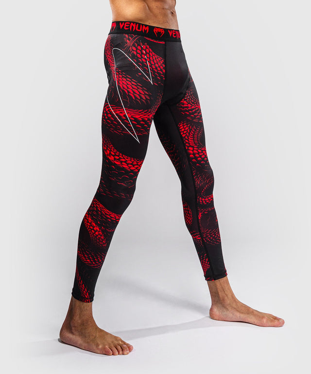 Shorts de compression Venum Matupa – Noir/Rouge/Argent