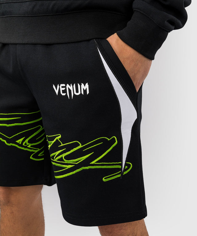 Shorts Venum x Bud Racing – Noir/Blanc/Vert citron