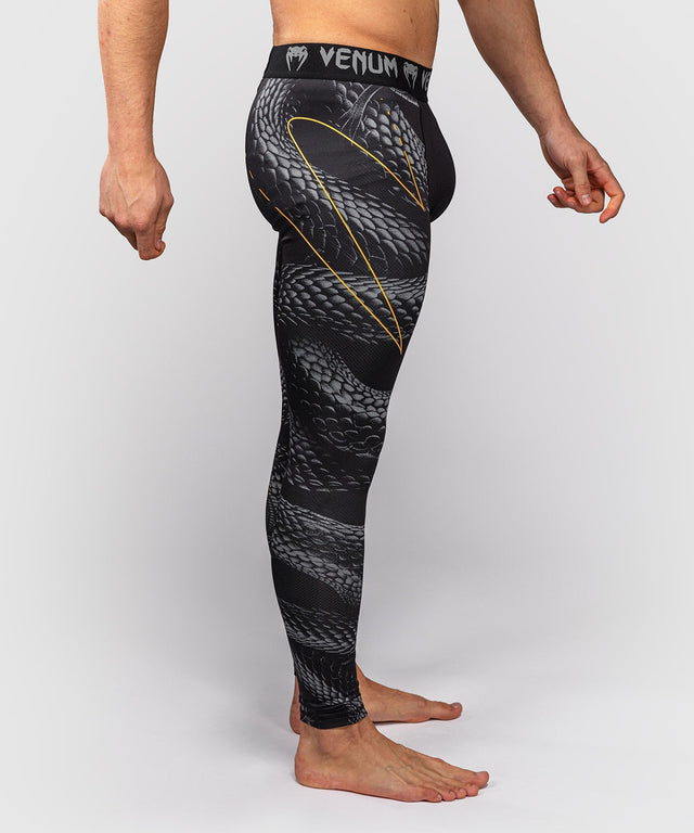 Shorts de compression & spats Venum Matupa – Noir/Gris/Or