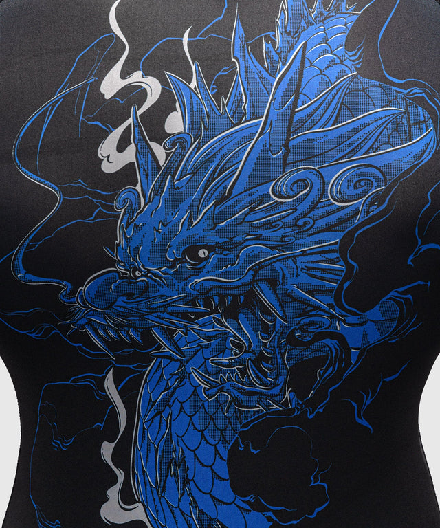 Rashguard Venum Thunder Dragon Maniche Lunghe – Nero/Blu Reale