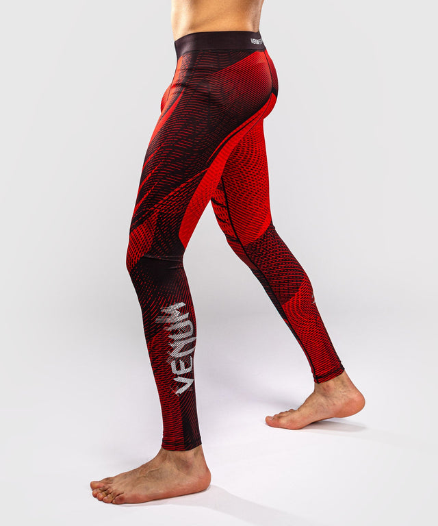 Calções de compressão Venum Galactic 3.0 Spats – Vermelho/Prateado