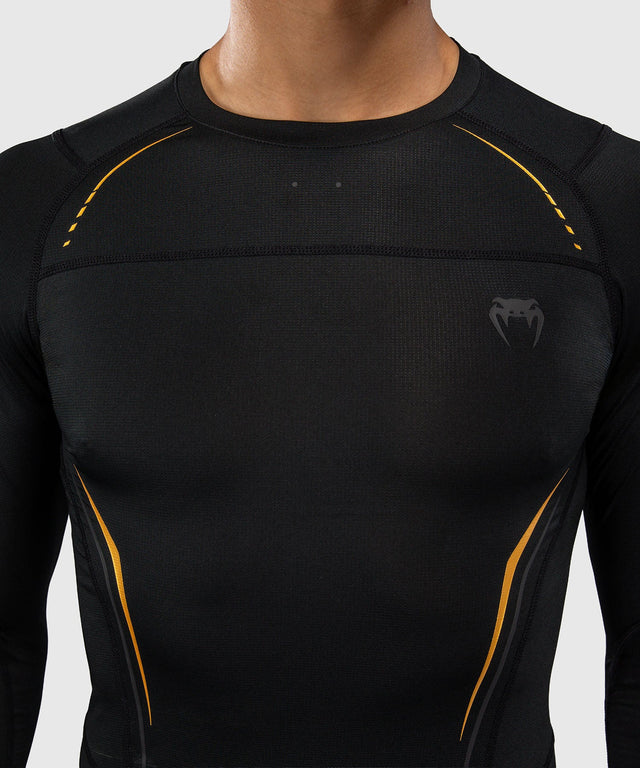 Venum Rashguard G-Core Långärmad – Svart/Guld