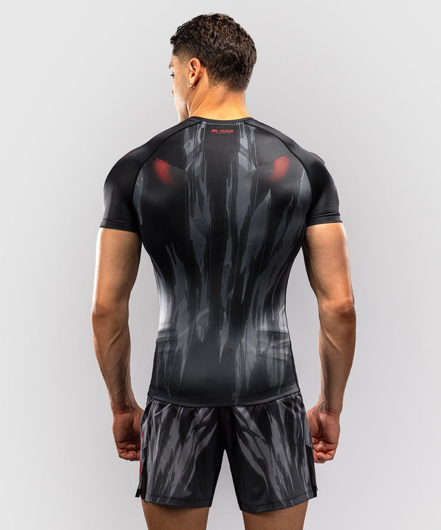 Rashguard Venum Demon Krótki Rękaw – Czarny/Szary
