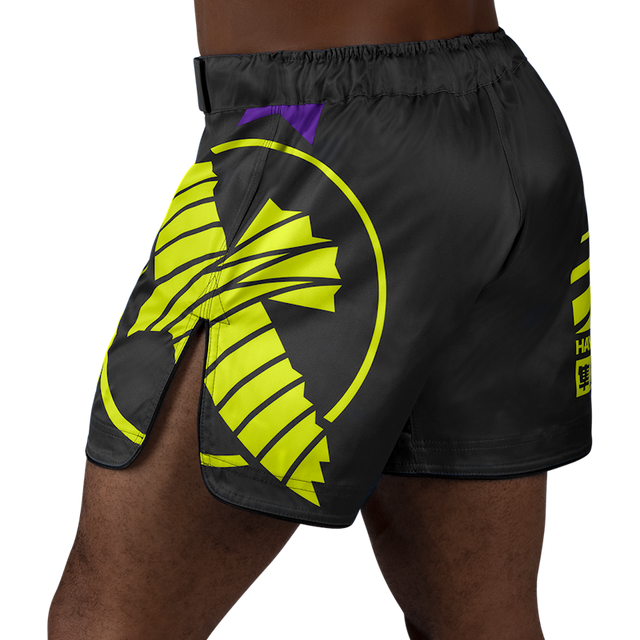 Calções de MMA Hayabusa Icon – Preto/Neon