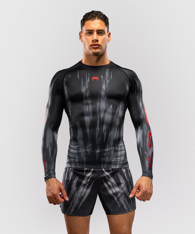 Rashguard Venum Demon – Černá/Šedá
