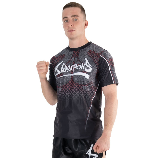 T-shirt fonctionnel 8 WEAPONS Naga Yant – Noir/Rouge