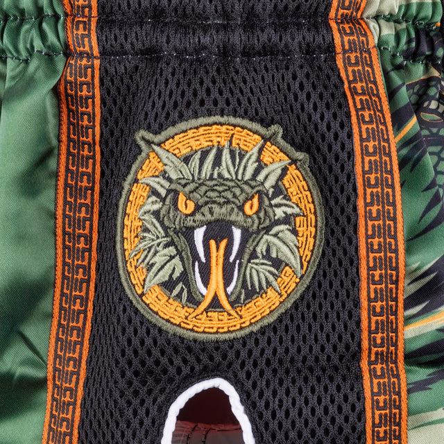 Pantaloni scurți Muay Thai 8 WEAPONS Beastial Viper – Kaki
