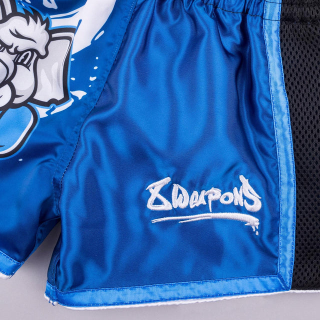 8 WEAPONS Muay-Thai-Shorts Jipe – Blau