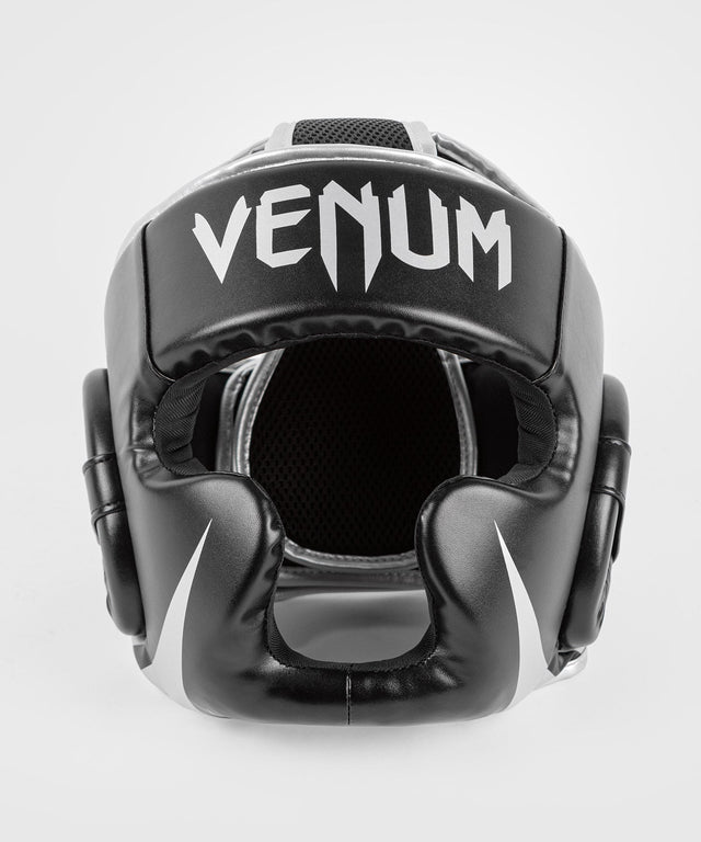 Casco de boxeo Venum Challenger – Negro/Plata