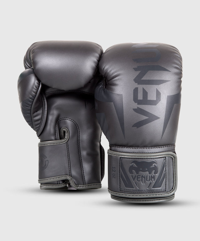 Boxerské rukavice Venum Elite – Šedé/Šedé