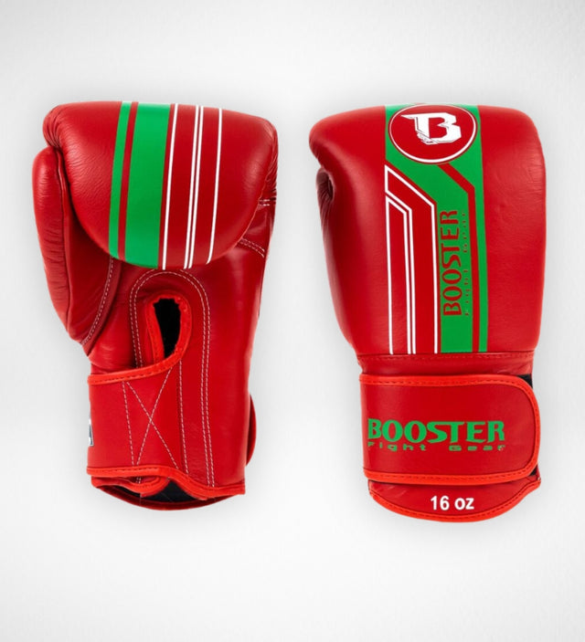 Booster Boxhandschuhe V9 'Morocco' – Rot/Grün