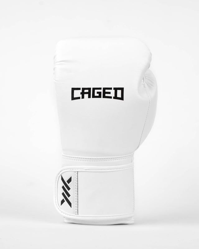 Luvas de boxe Caged Core – Branco/Preto