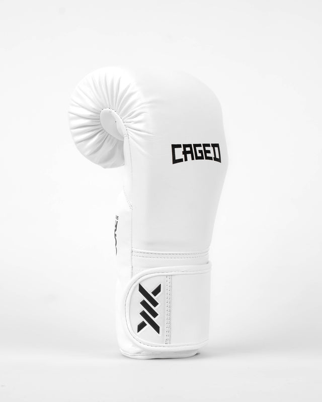 Luvas de boxe Caged Core – Branco/Preto