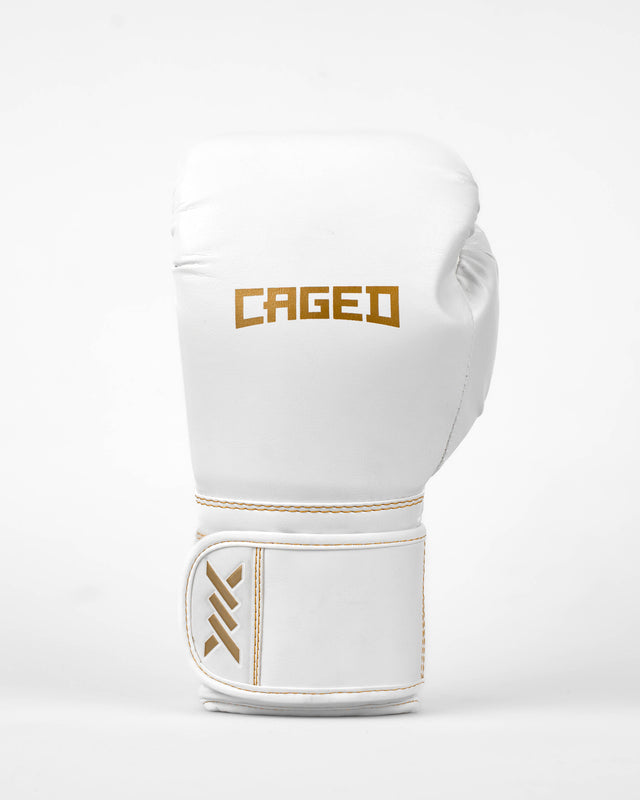 Caged Boxningshandskar Core – Vit/Guld